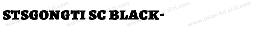 stsgongti sc black字体转换